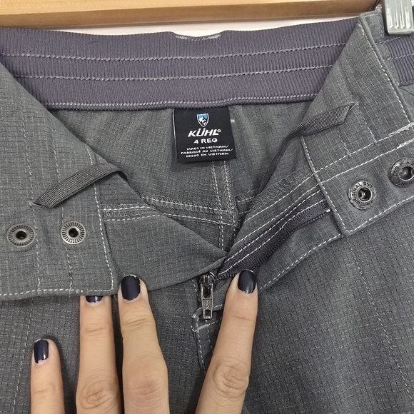 Kuhl Grey Strattus Hiking Ripstop Pants Straight relaxed Leg outdoor camping - Picture 10 of 14